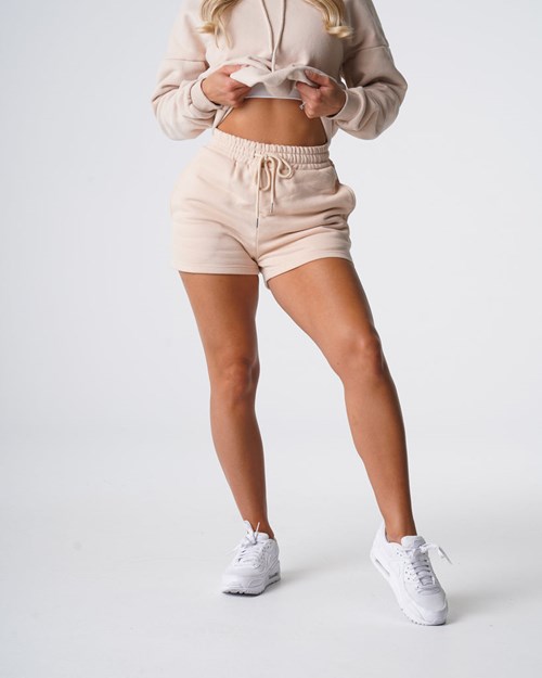NVGTN Essential Lounge Shorts Beige | 498CJSTDI